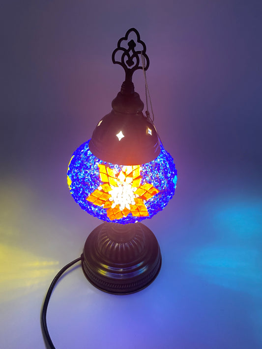 Blue Turkish Bedroom Table Lamp
