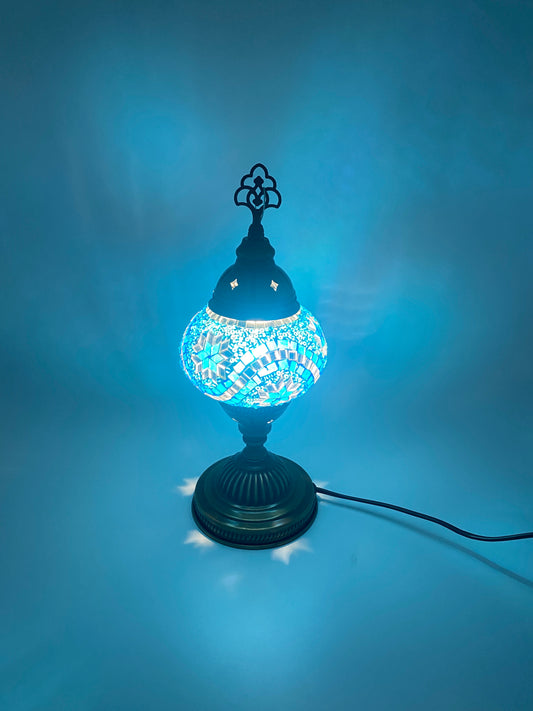 Blue Flow Turkish Bedroom Bedside Lamp