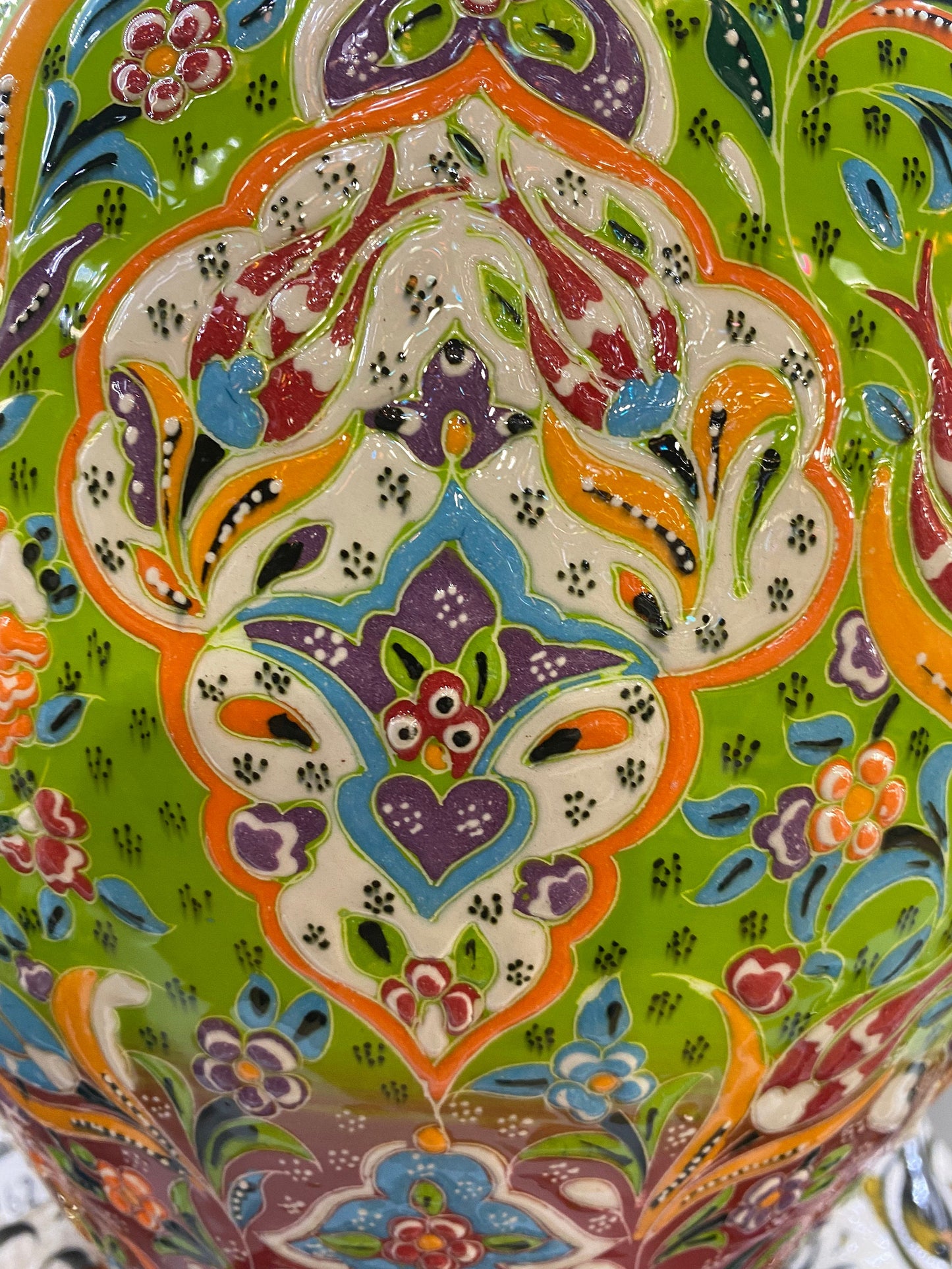 Special Handmade Turkish Vase | Ceramic Vase | Large Ceramic Vase