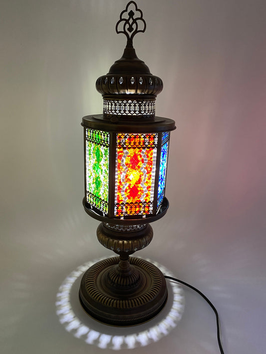 Mosaic Turkish Lamp - Multi Colored | Mosaic Turkish Lamp - Table Lamp - Bedroom Lamps - Living Room Lamps - Handmade Art Deco Lamp